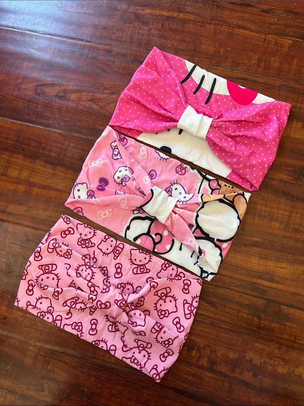 Hello Kitty Pink Patterned headband Set-6 piece